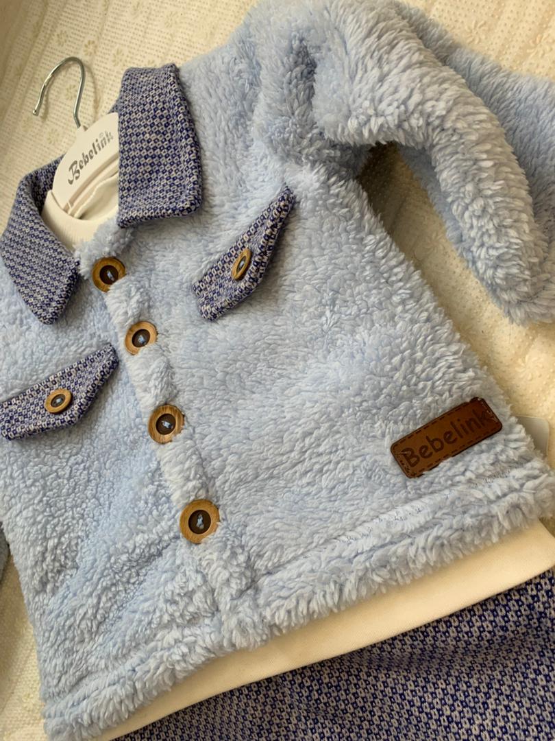 Ensemble Collection 3 Piéces 2026 Garçon Blue Bear 3-18 mois