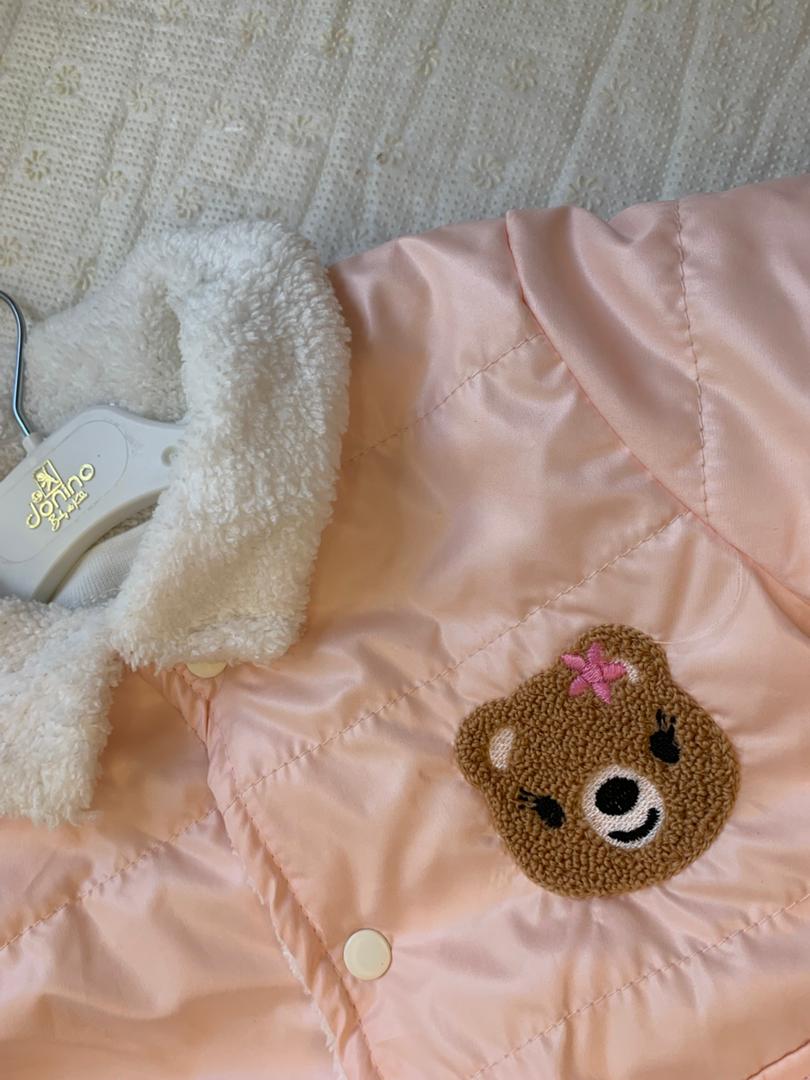 Ensemble 3 Piéces Collection 2026 Fille Girl Bear Pink 6-24 mois