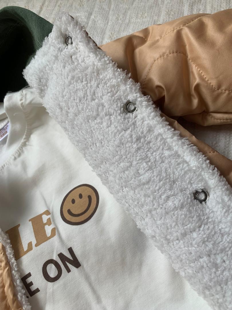 Ensemble 3 Piéces Collection 2026 Garçon Smile On 6-24 mois