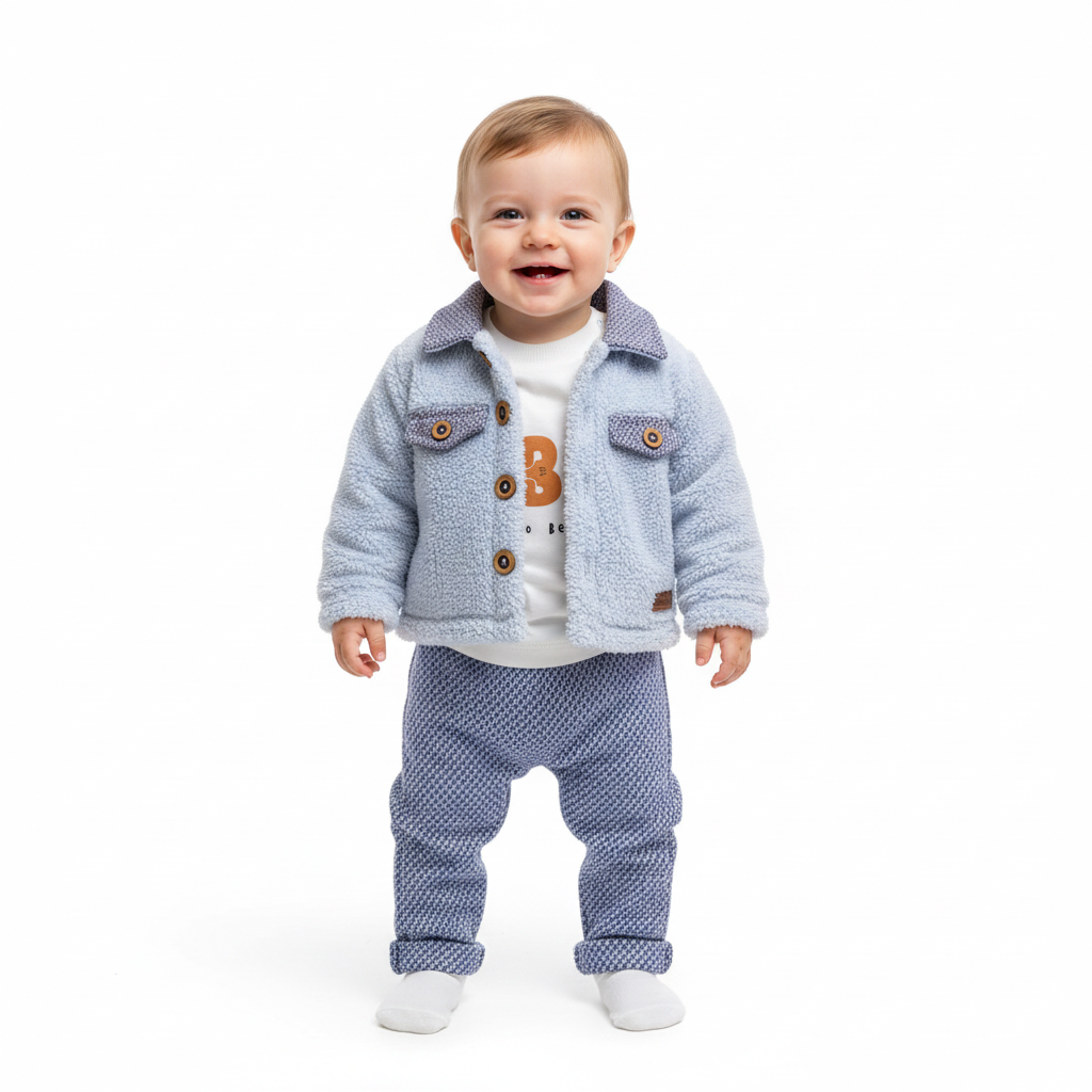 Ensemble Collection 3 Piéces 2026 Garçon Blue Bear 3-18 mois