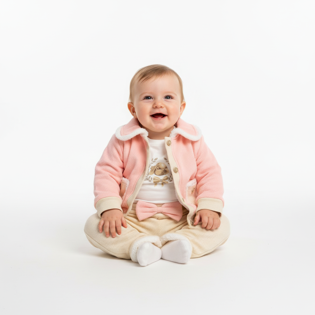 Ensemble 3 Piéces Collection 2026 Fille Pink Rabbit 6-24 mois