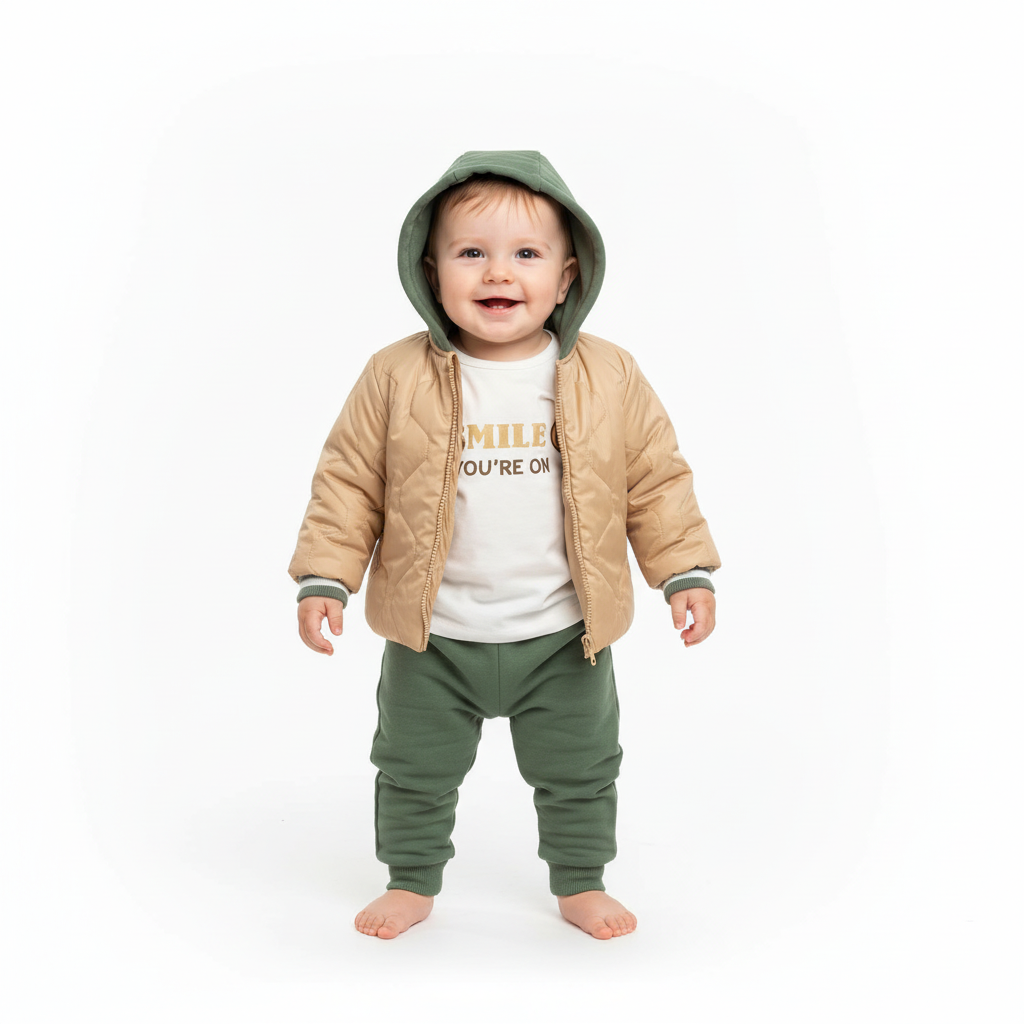 Ensemble 3 Piéces Collection 2026 Garçon Smile On 6-24 mois